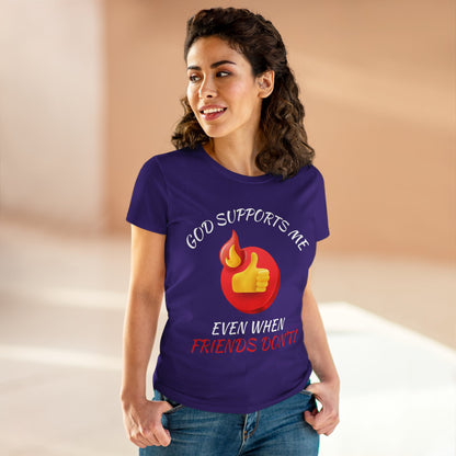 "God Supports Me" Women's Tee
