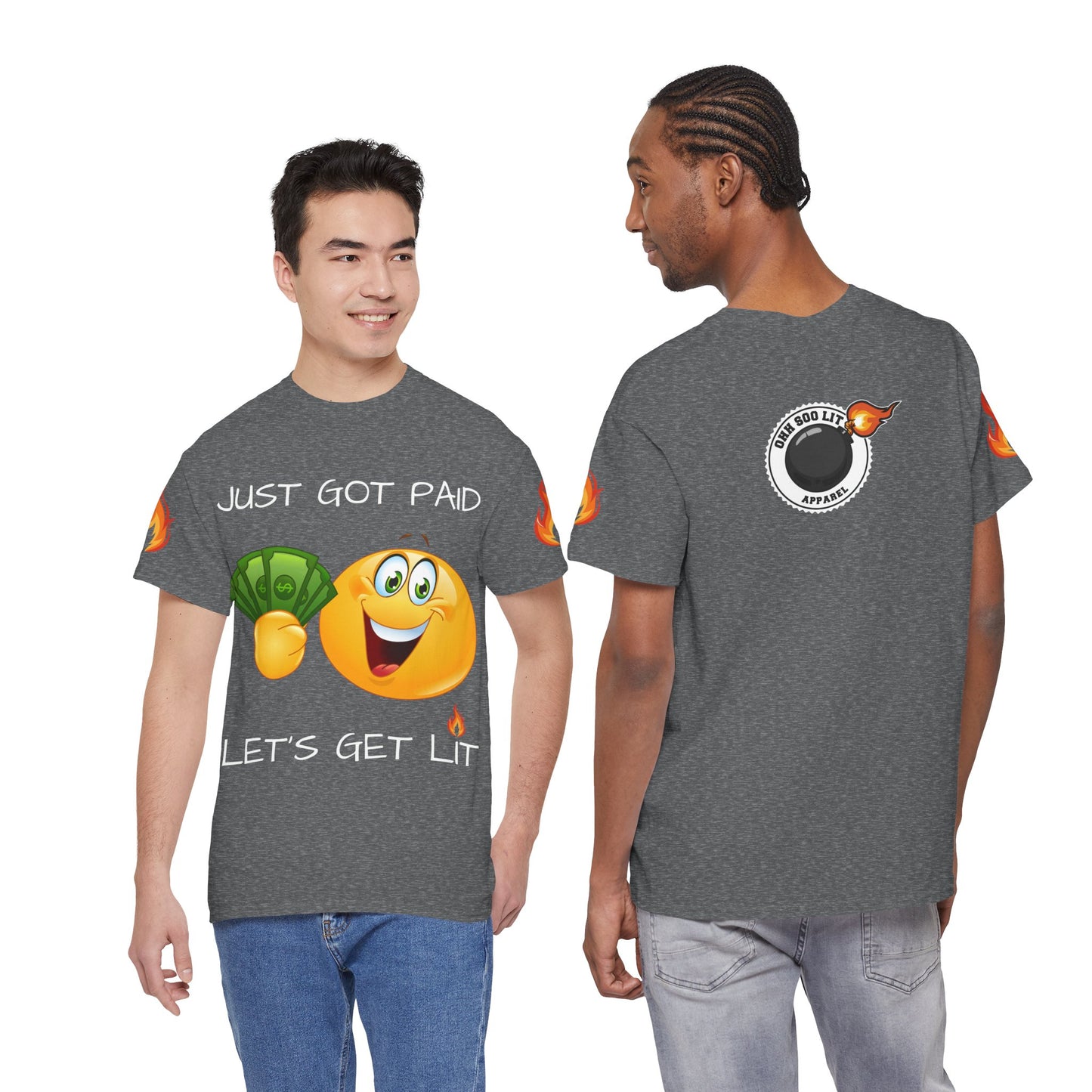 'Just Got Paid Let's Get Lit' T-Shirt