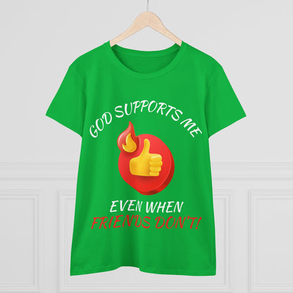 "God Supports Me" Women's Tee