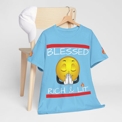 'Blessed Rich & Lit'—Graphic Shirt