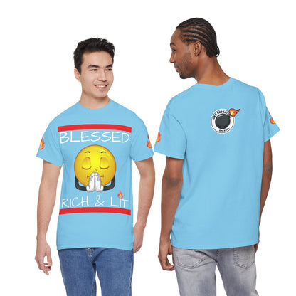 'Blessed Rich & Lit'—Graphic Shirt