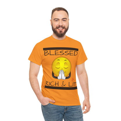 "Blessed Rich & Lit" Unisex Tee