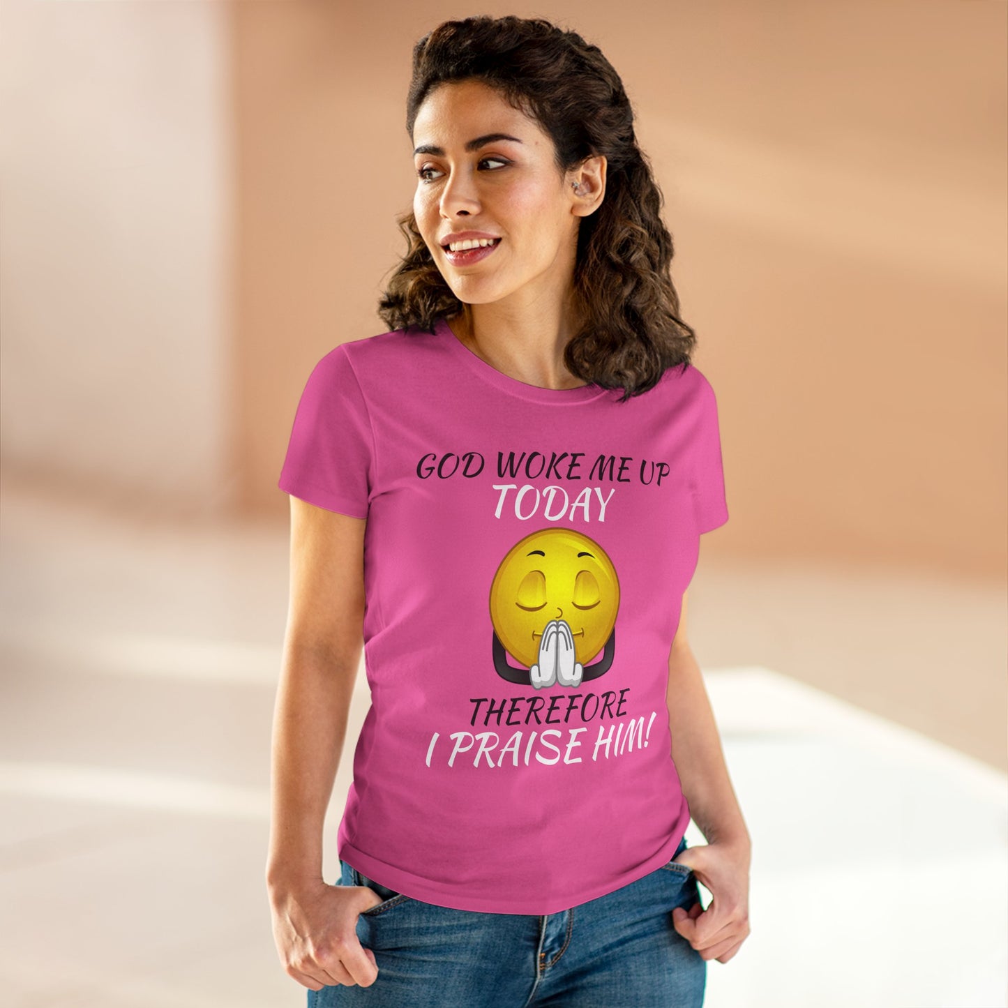 "God Woke Me Up Today" Women's Tee