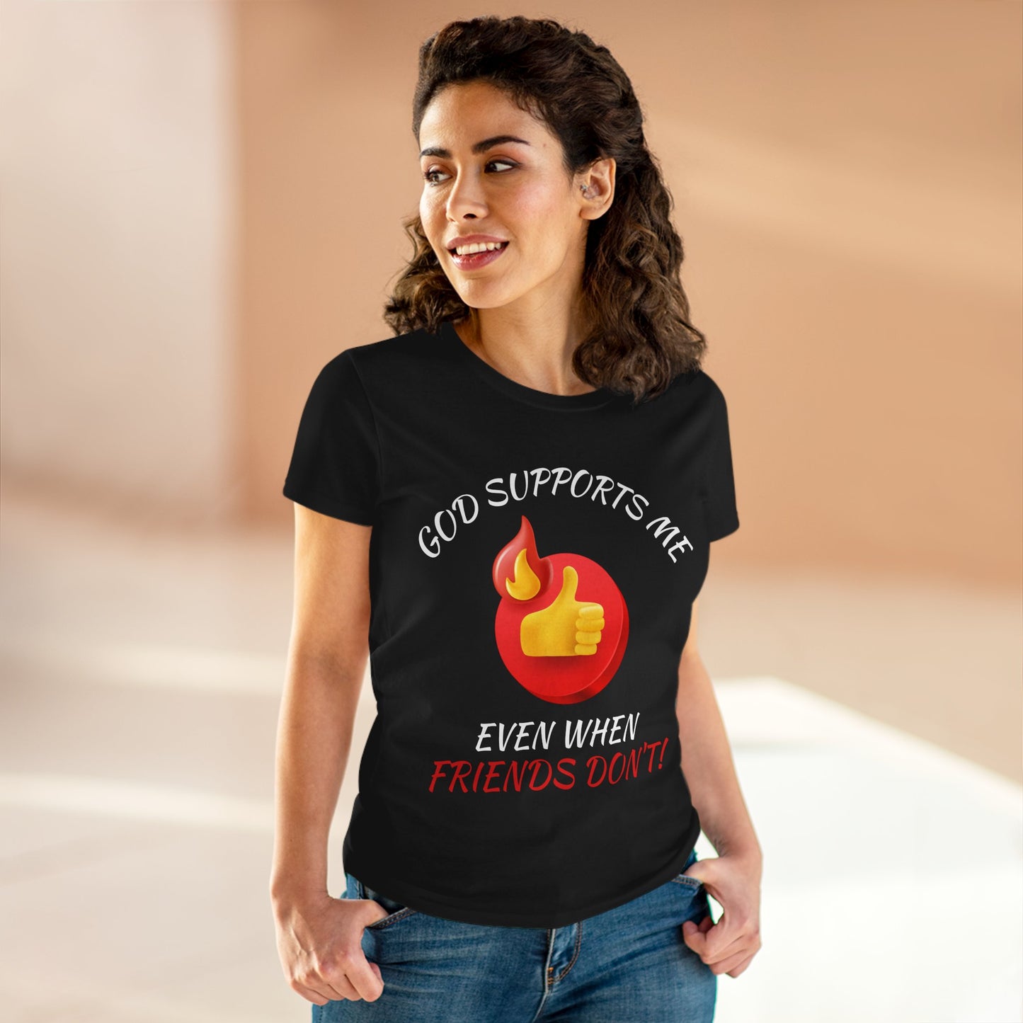 "God Supports Me" Women's Tee