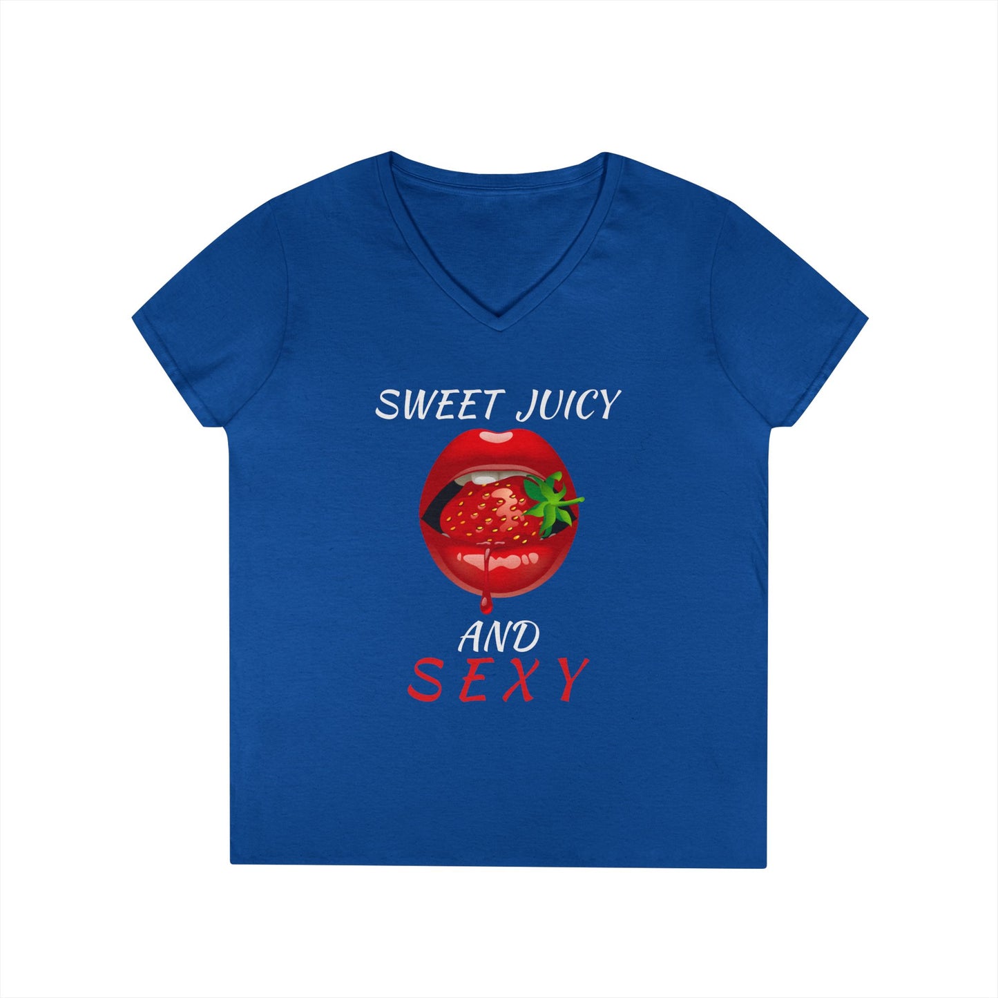 "Sweet Juicy and Sexy" Ladies V-Neck Tee