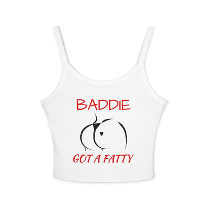 Crop Tank Top — "Baddie Got a Fatty"