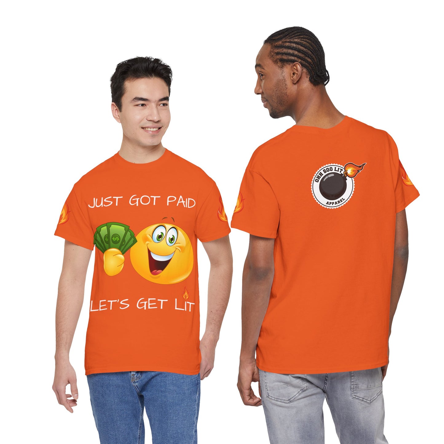 'Just Got Paid Let's Get Lit' T-Shirt