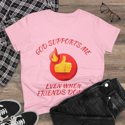 "God Supports Me" Women's Tee