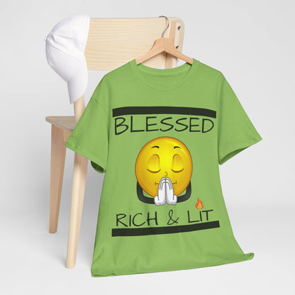 "Blessed Rich & Lit" Unisex Tee