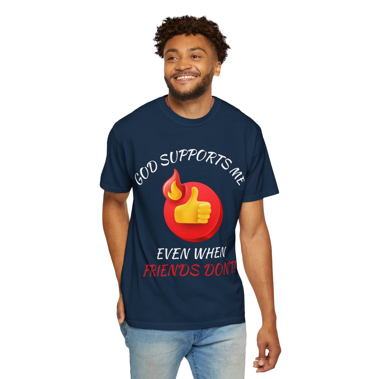 'God Supports Me' — Faith Tee