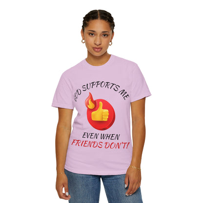 'God Supports Me' — Faith Tee