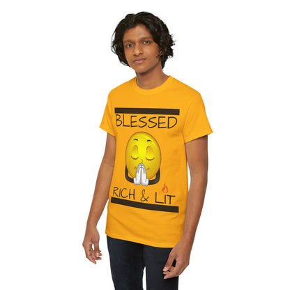 "Blessed Rich & Lit" Unisex Tee