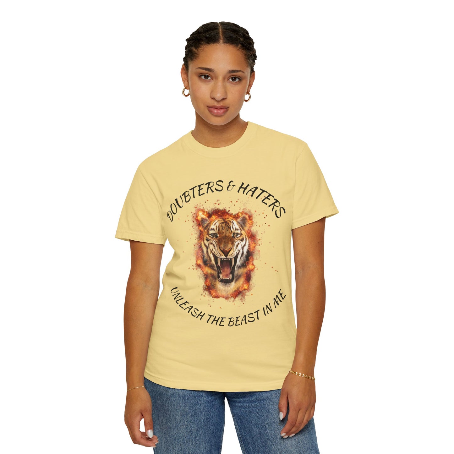 Unleash the Beast Tiger T-Shirt — Doubters & Haters Motivational Tee