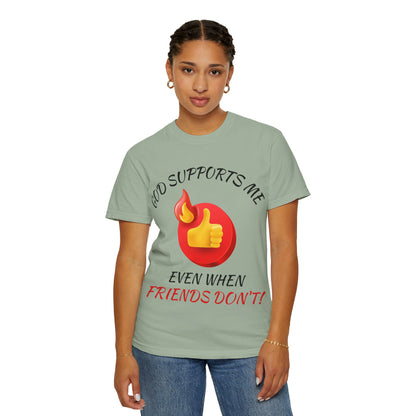 'God Supports Me' — Faith Tee