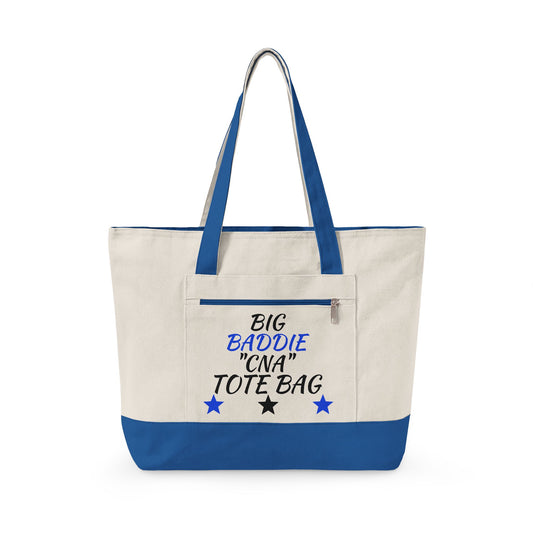 "Big Baddie CNA" Canvas Tote