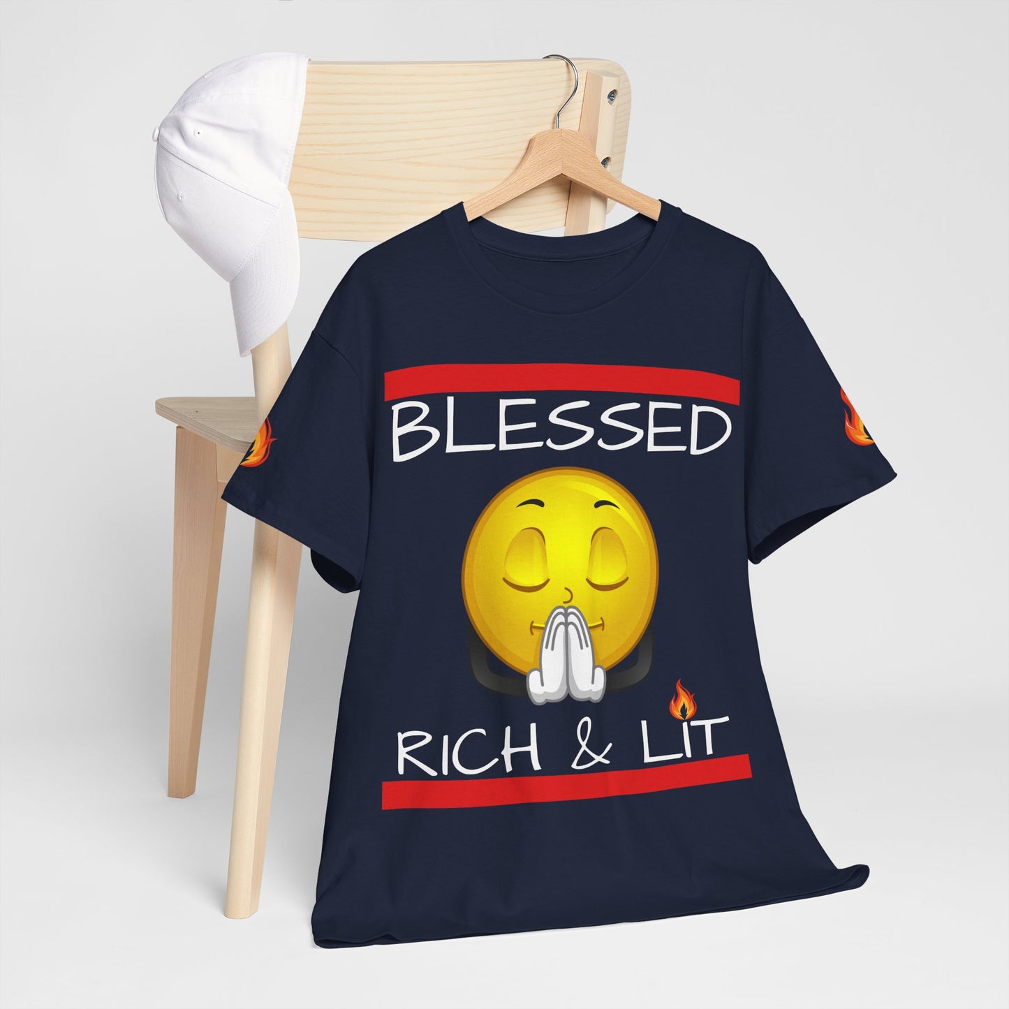 'Blessed Rich & Lit'—Graphic Shirt