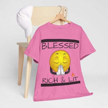 "Blessed Rich & Lit" Unisex Tee