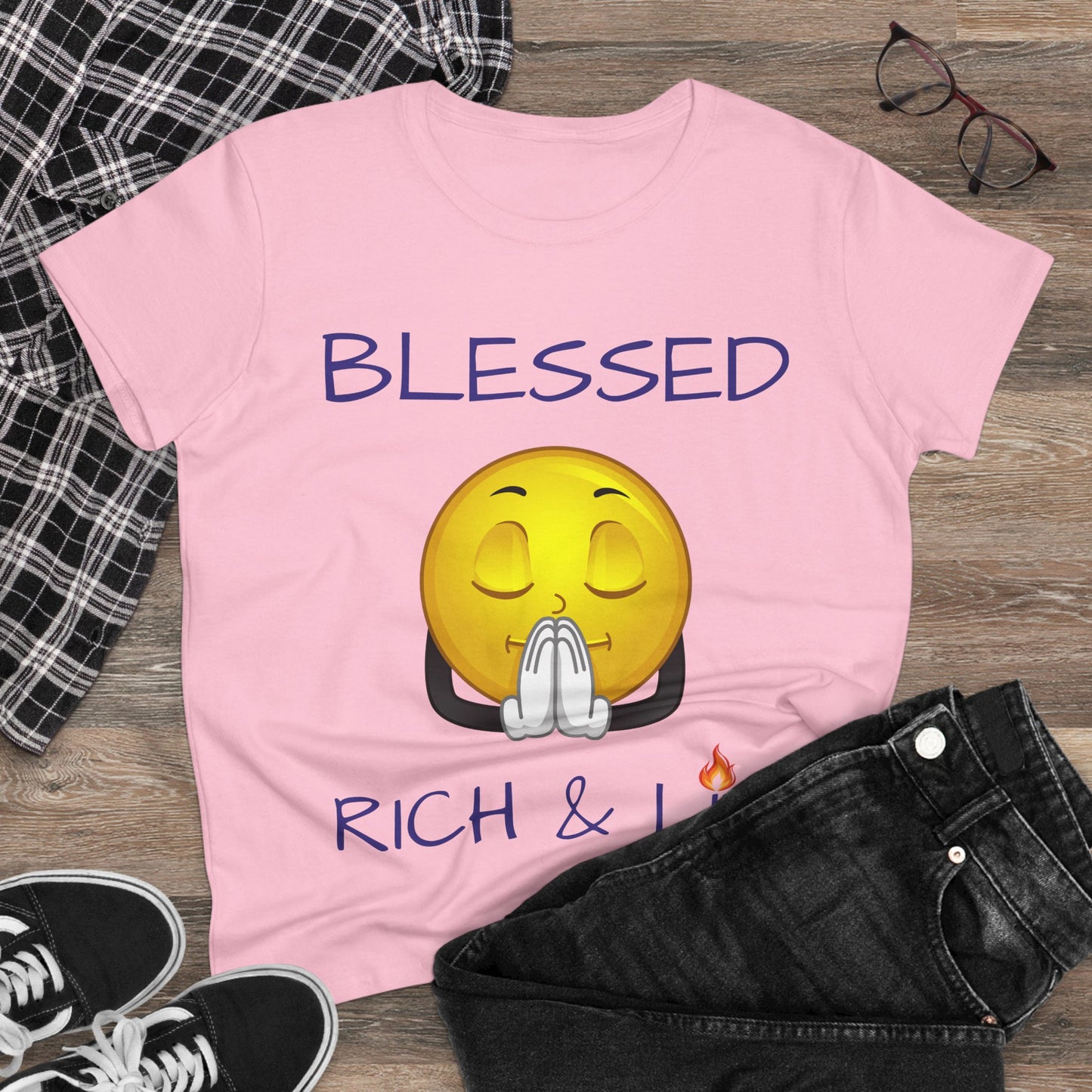 Blessed Rich & Lit T-Shirt —Women