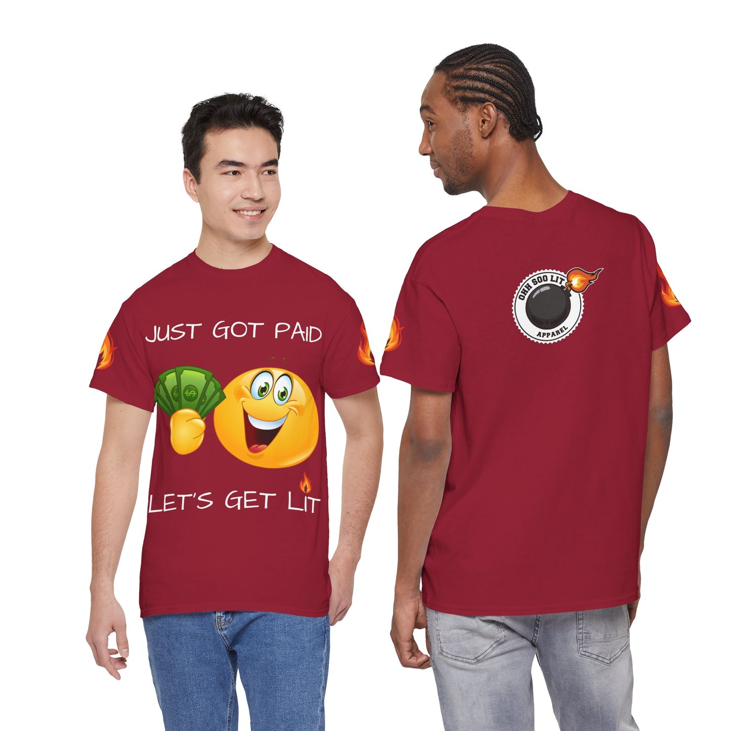 'Just Got Paid Let's Get Lit' T-Shirt