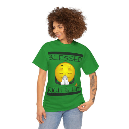 "Blessed Rich & Lit" Unisex Tee