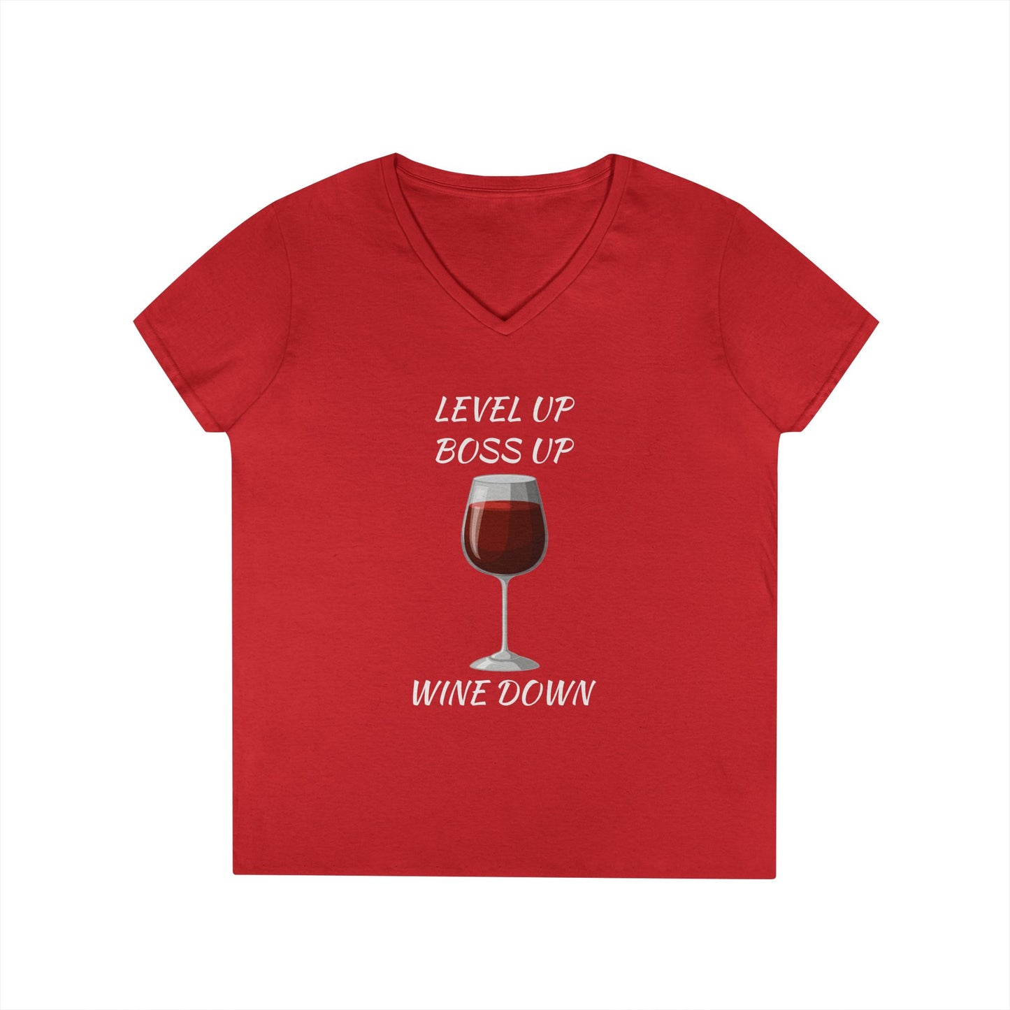 "Wine Down" V-Neck Tee