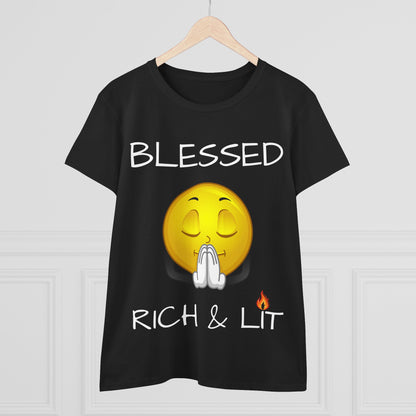 Blessed Rich & Lit T-Shirt —Women