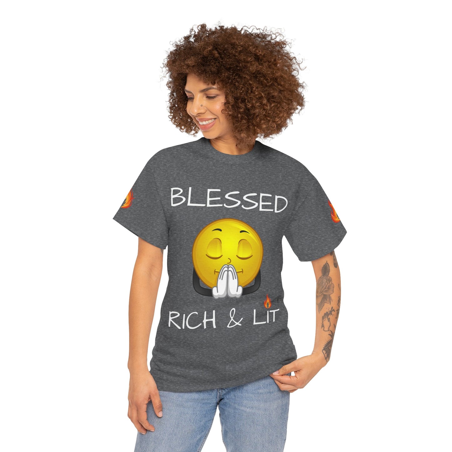 'Blessed Rich & Lit' T-Shirt