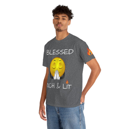 'Blessed Rich & Lit' T-Shirt