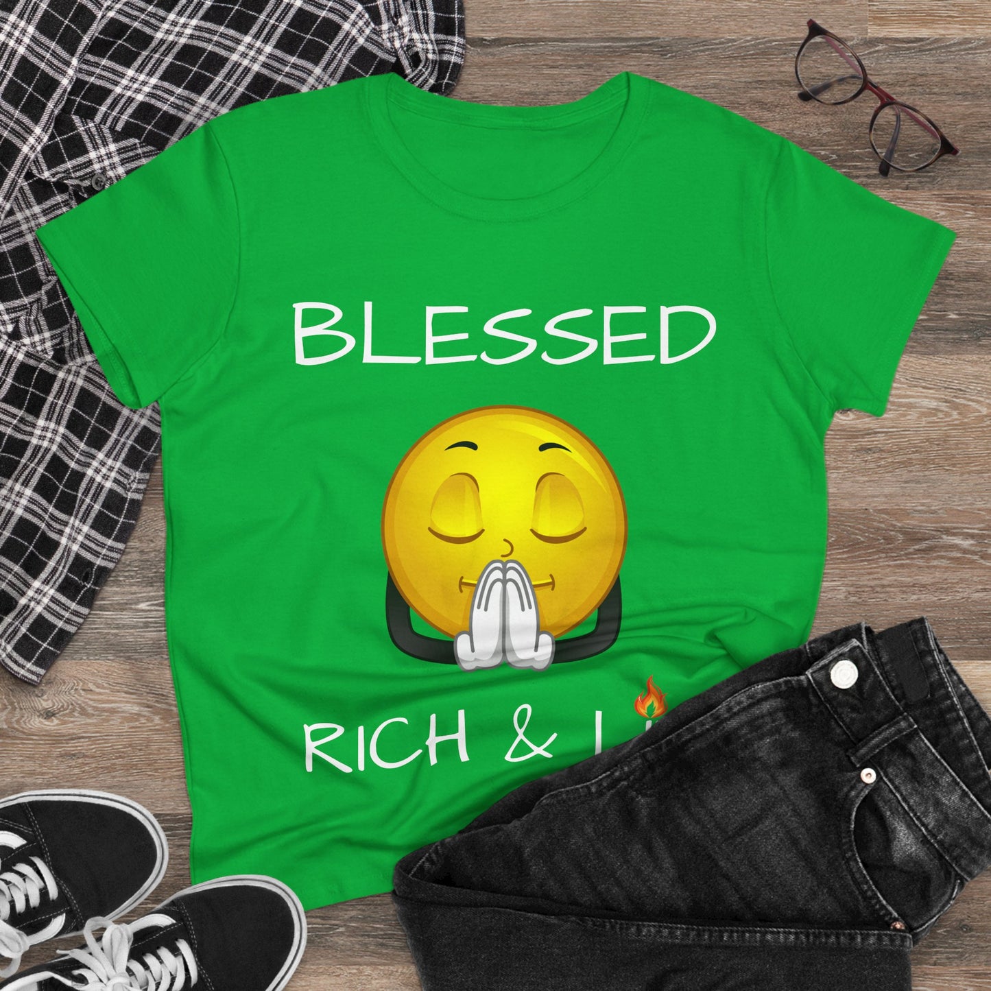 Blessed Rich & Lit T-Shirt —Women