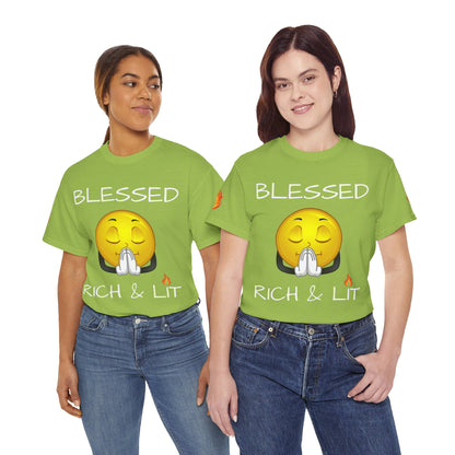 'Blessed Rich & Lit' T-Shirt