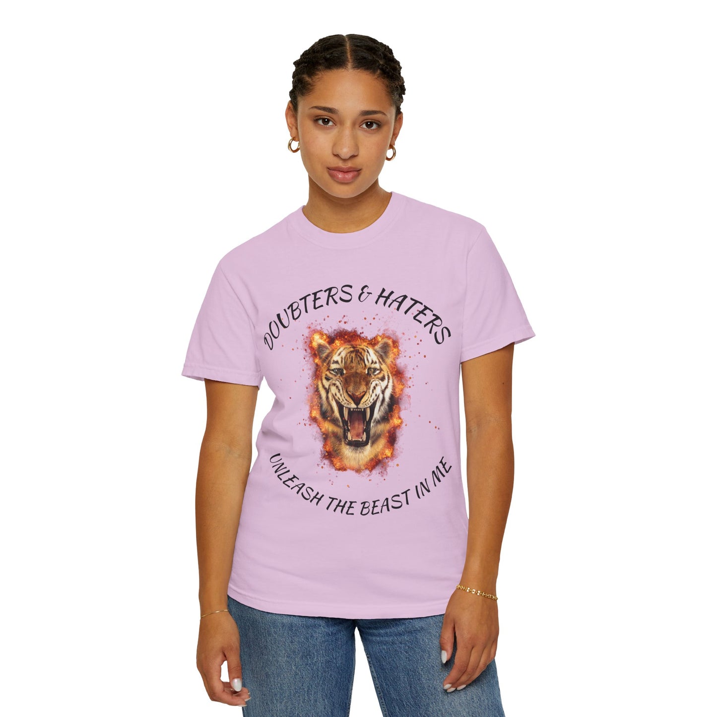 Unleash the Beast Tiger T-Shirt — Doubters & Haters Motivational Tee