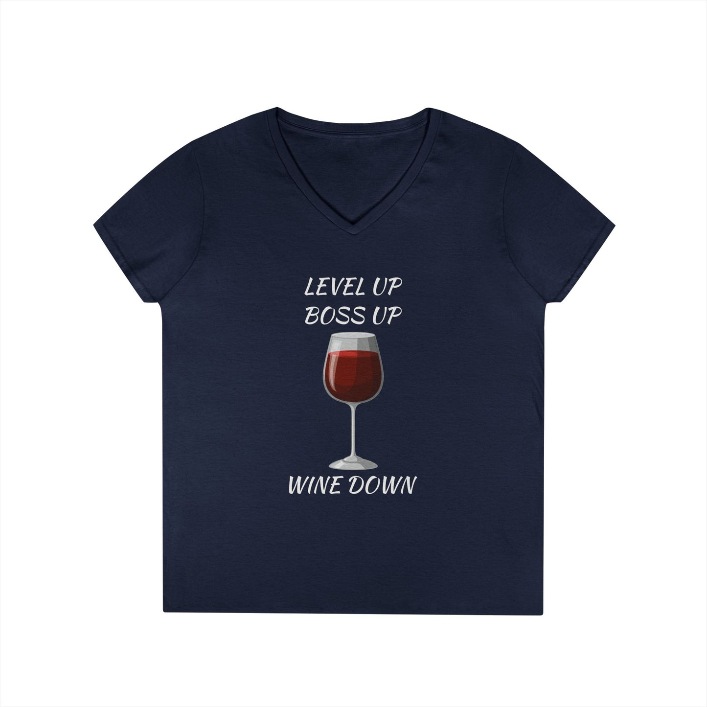 "Wine Down" V-Neck Tee