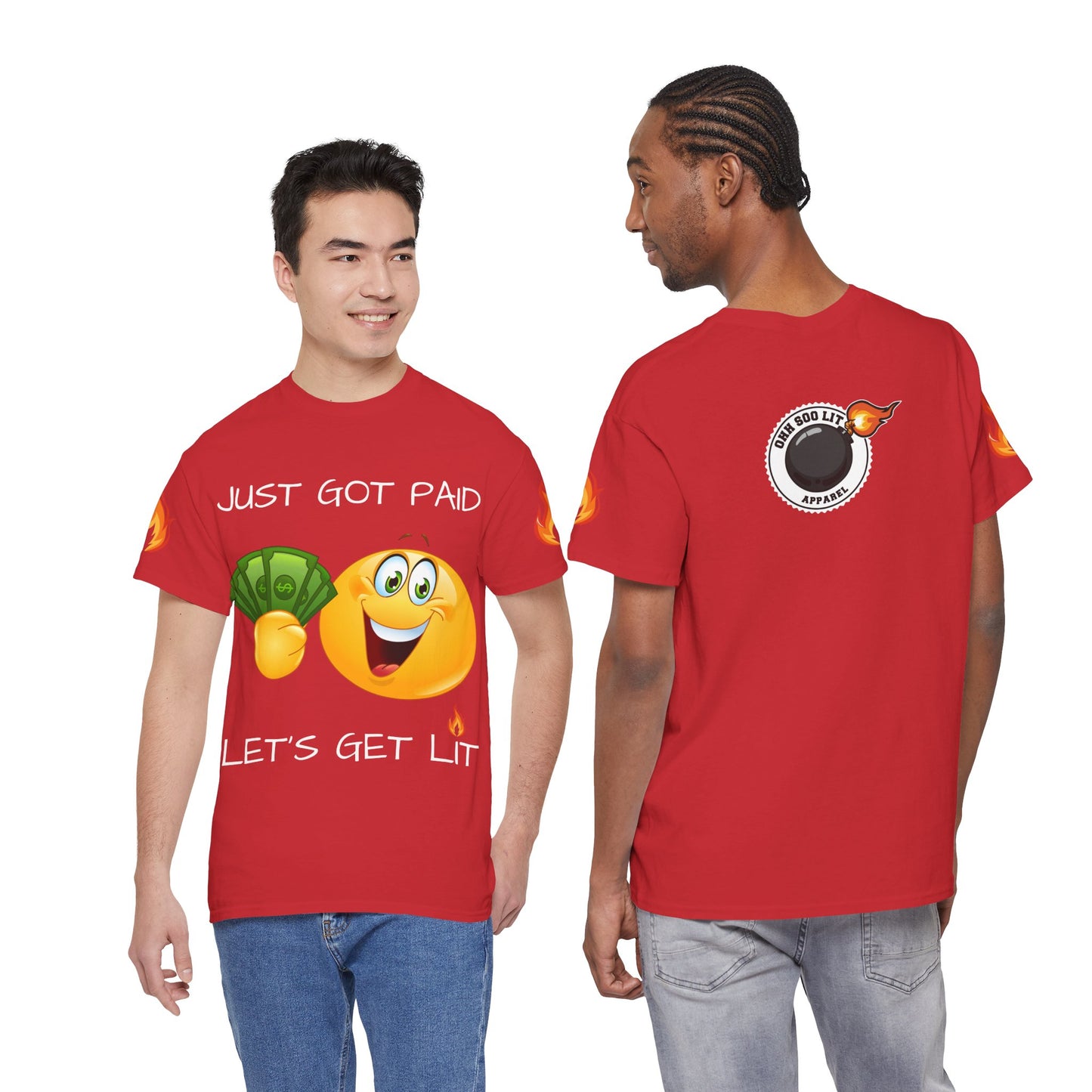 'Just Got Paid Let's Get Lit' T-Shirt