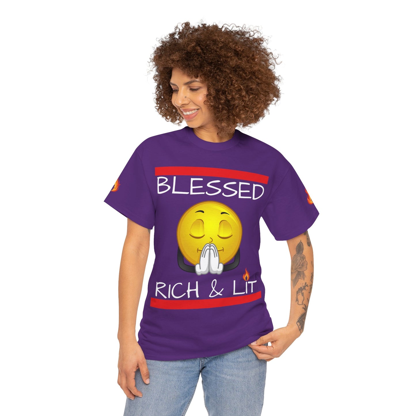 'Blessed Rich & Lit'—Graphic Shirt