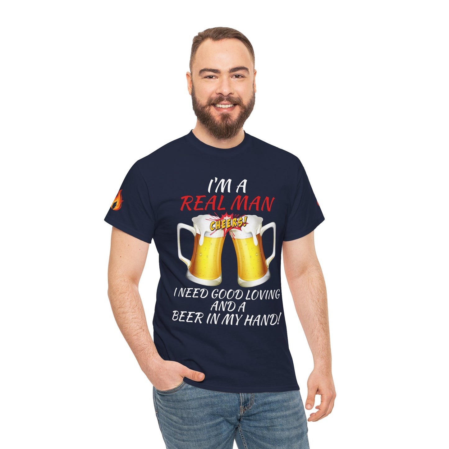 'Real Man Beer' T-Shirt
