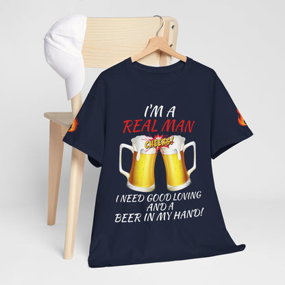 'Real Man Beer' T-Shirt