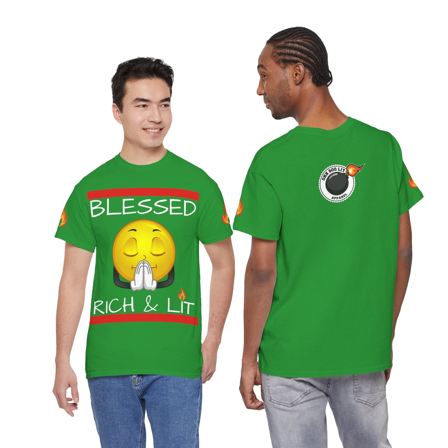'Blessed Rich & Lit'—Graphic Shirt