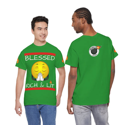 'Blessed Rich & Lit'—Graphic Shirt
