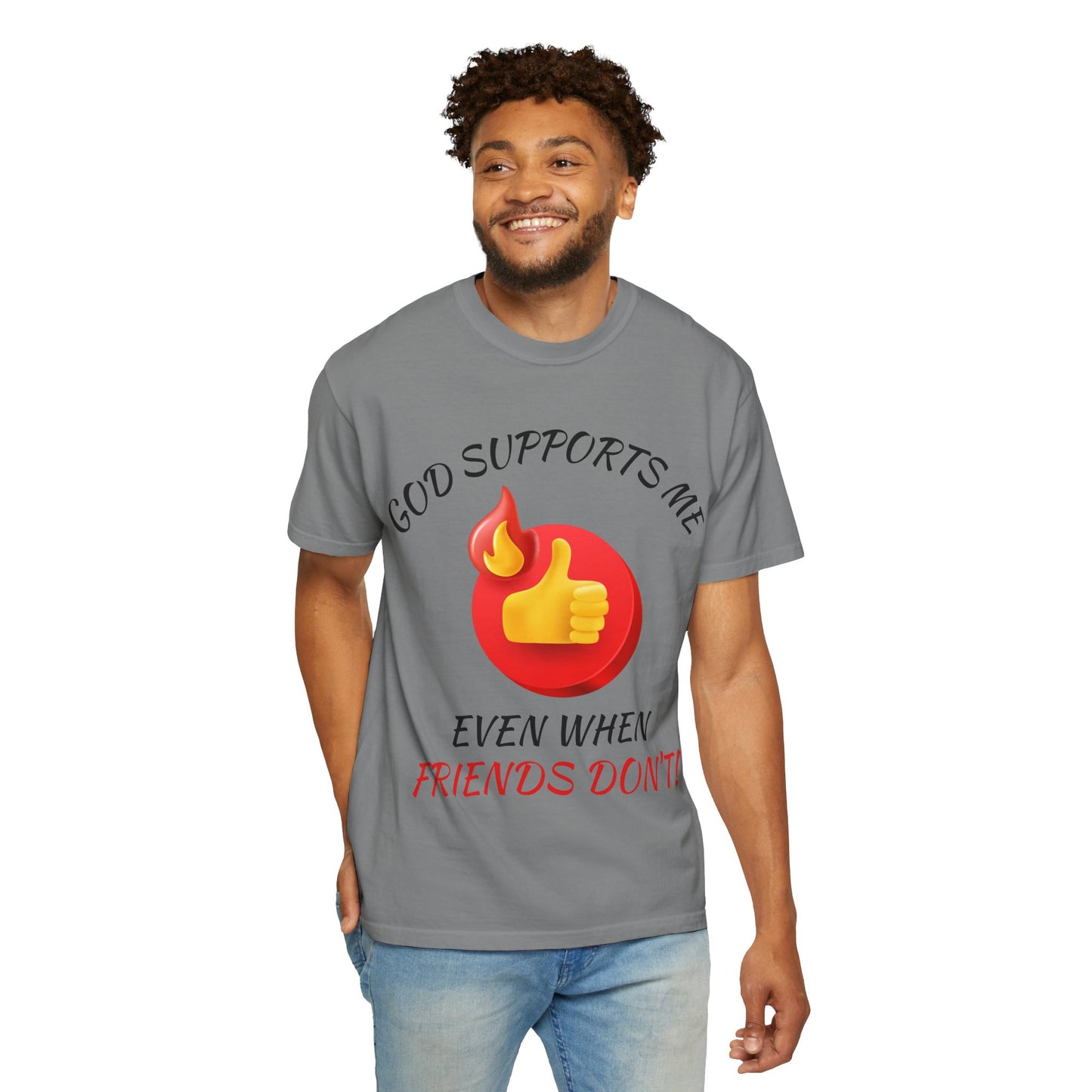 'God Supports Me' — Faith Tee