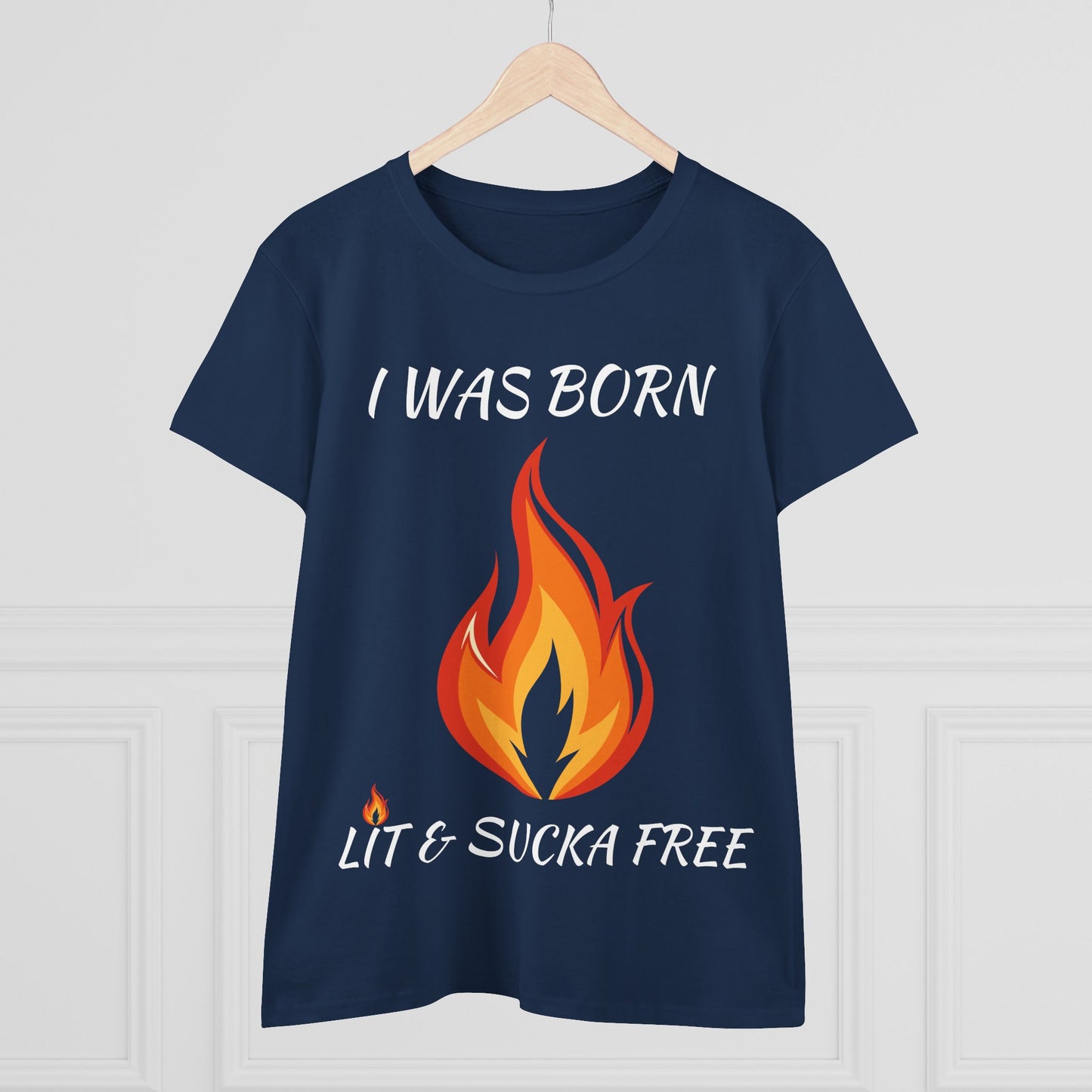 "I Was Born Lit & Sucka Free" Women's Tee