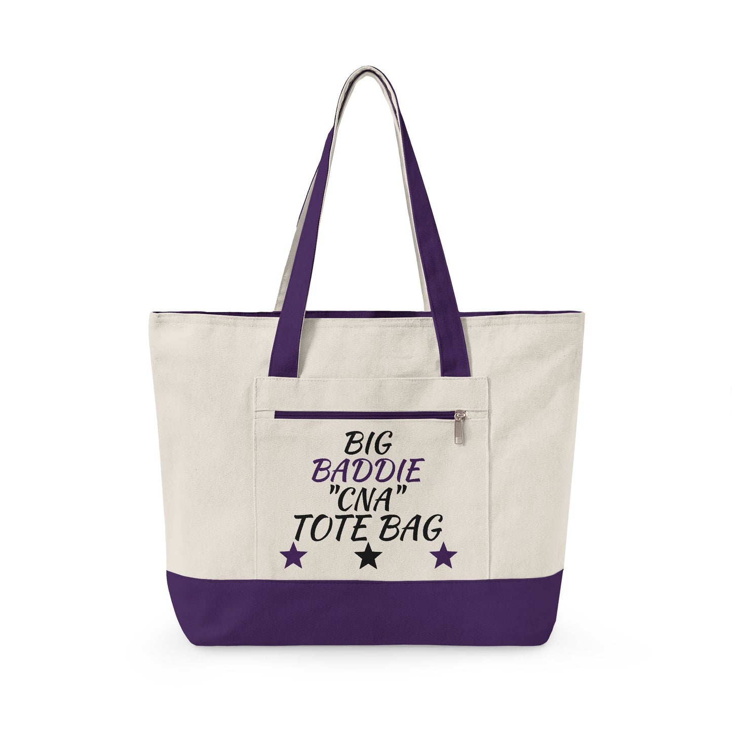 "Big Baddie CNA" Canvas Tote