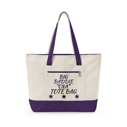 "Big Baddie CNA" Canvas Tote