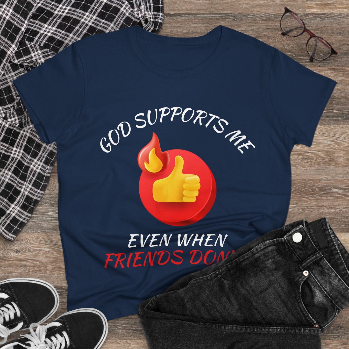 "God Supports Me" Women's Tee