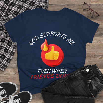 "God Supports Me" Women's Tee