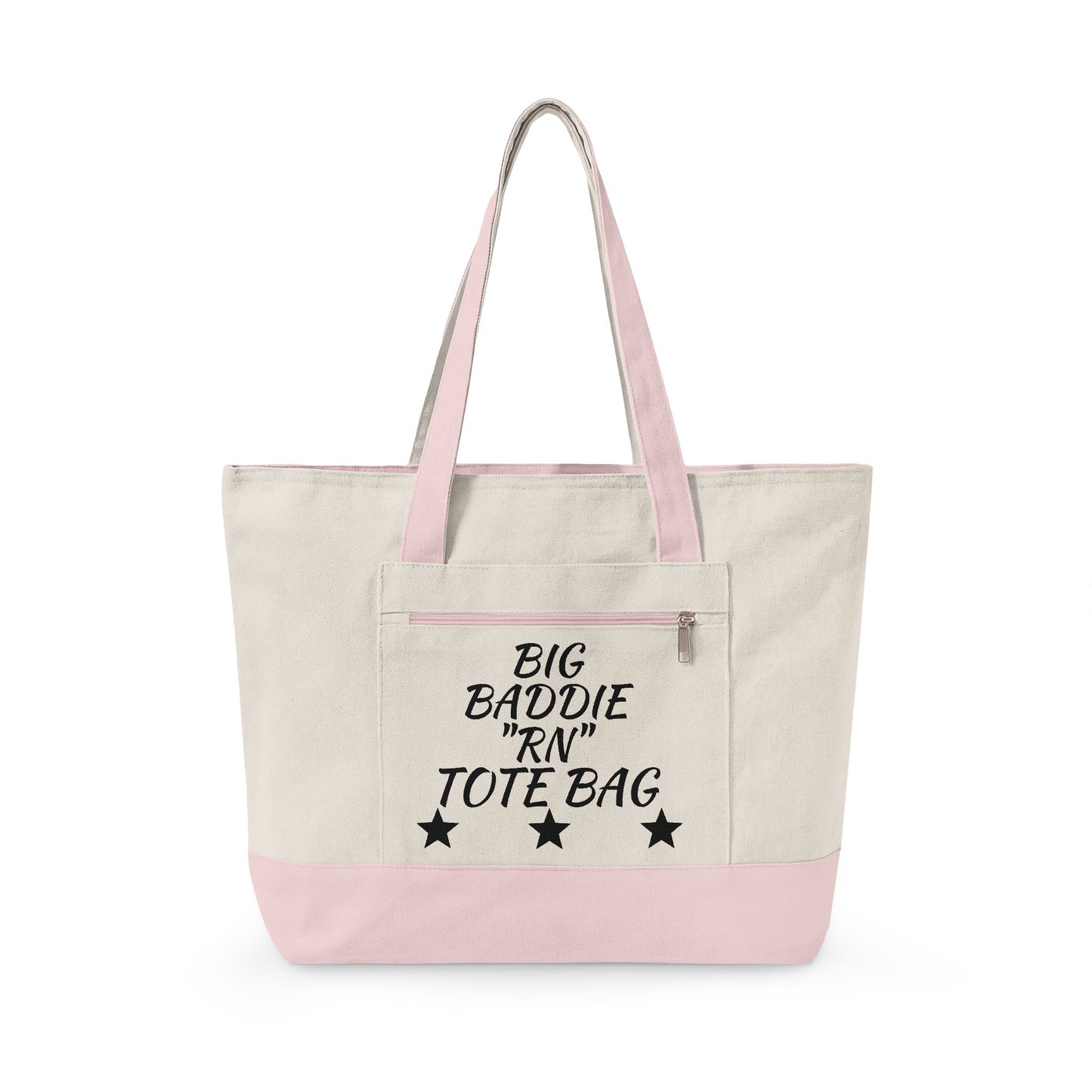 "Big Baddie RN" Canvas Tote