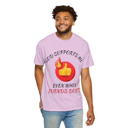 'God Supports Me' — Faith Tee