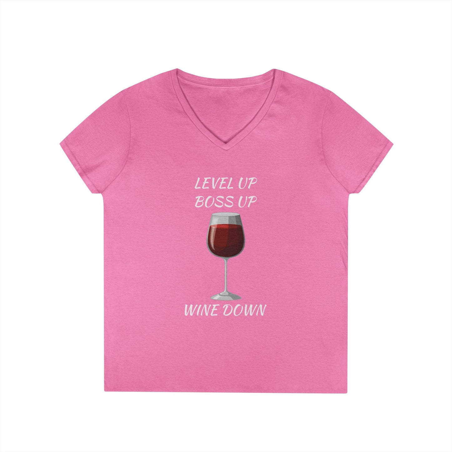 "Wine Down" V-Neck Tee