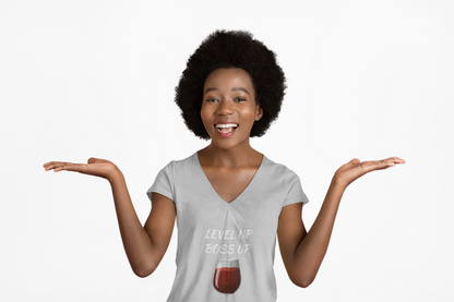 "Wine Down" V-Neck Tee