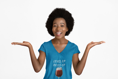 "Wine Down" V-Neck Tee