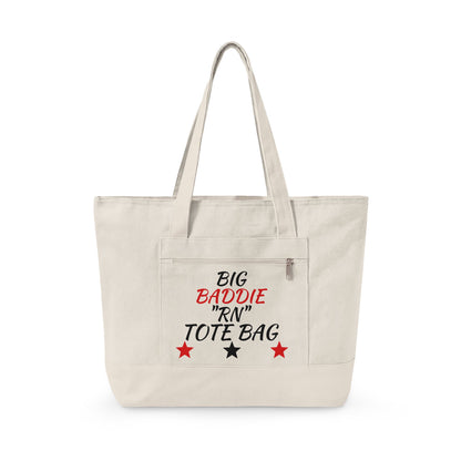 Copy of "Big Baddie RN" Canvas Tote